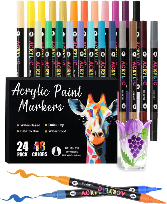 Dual Color Kids Acrylic Paint Markers