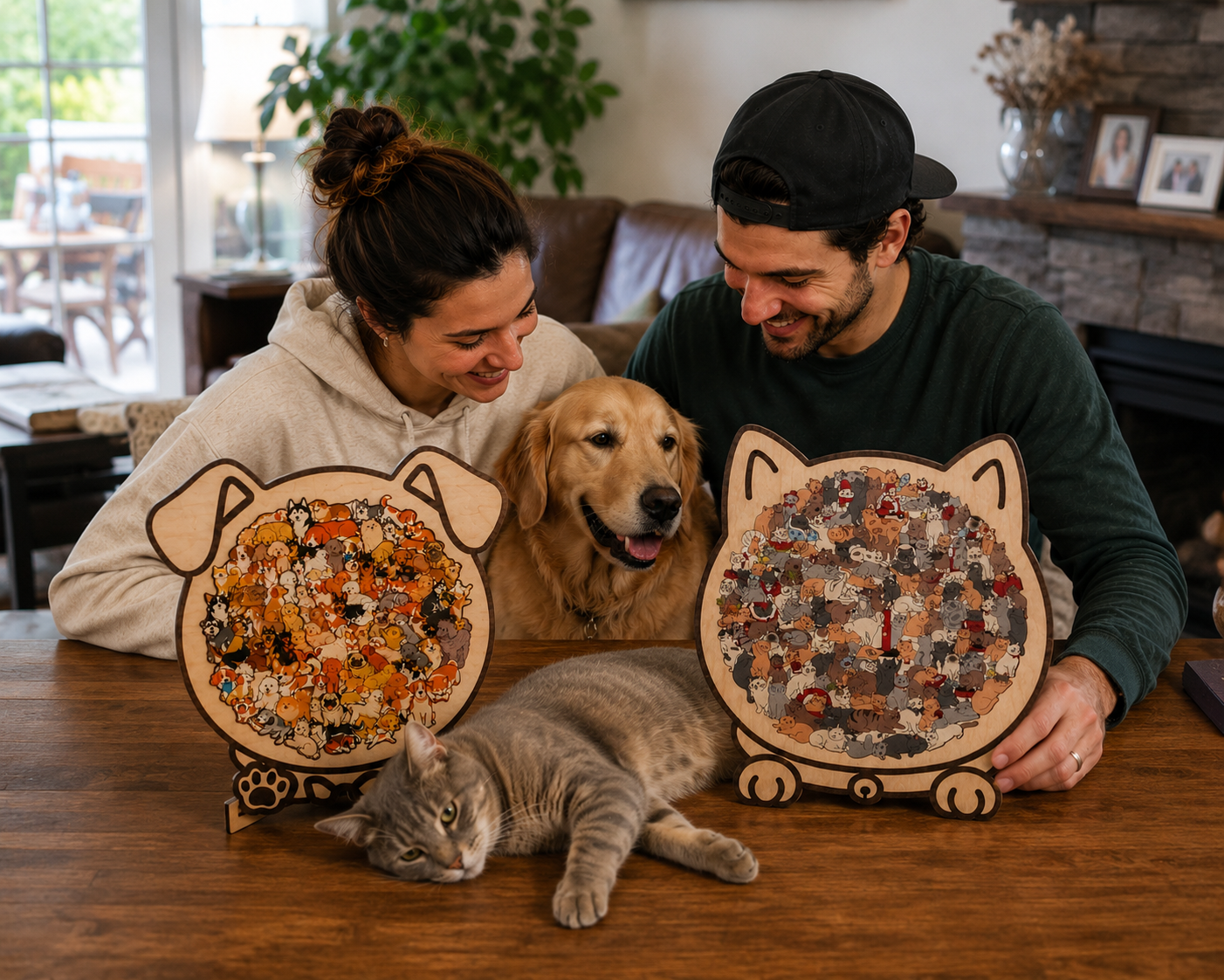 PuzzlyPaws™ Wooden Puzzle