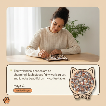 PuzzlyPaws™ Wooden Puzzle