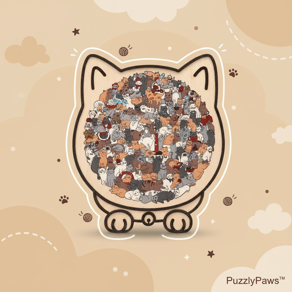 PuzzlyPaws™ Wooden Puzzle