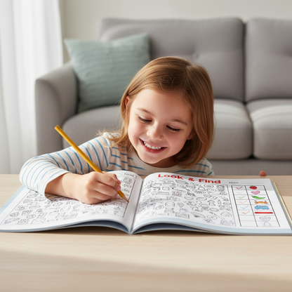 Look & Find – A Kid’s Focus & Color Activity Book